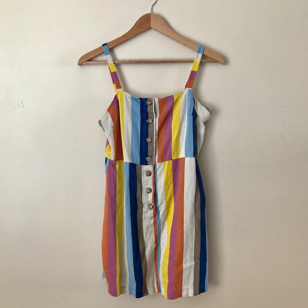 ☀️Colorful Striped Mini Dress☀️
